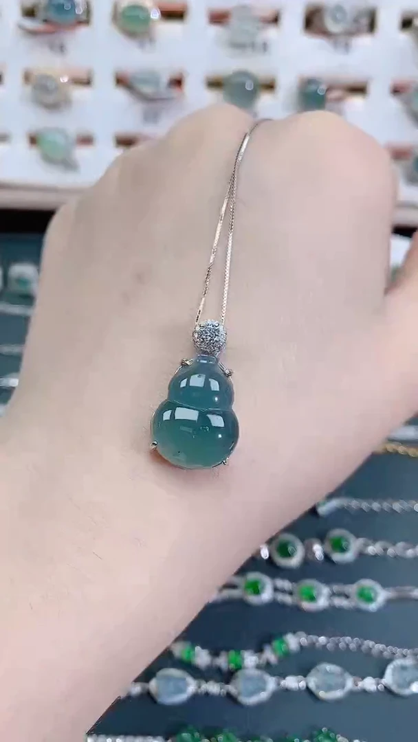 银S925镶嵌戒指翡翠天然翡翠