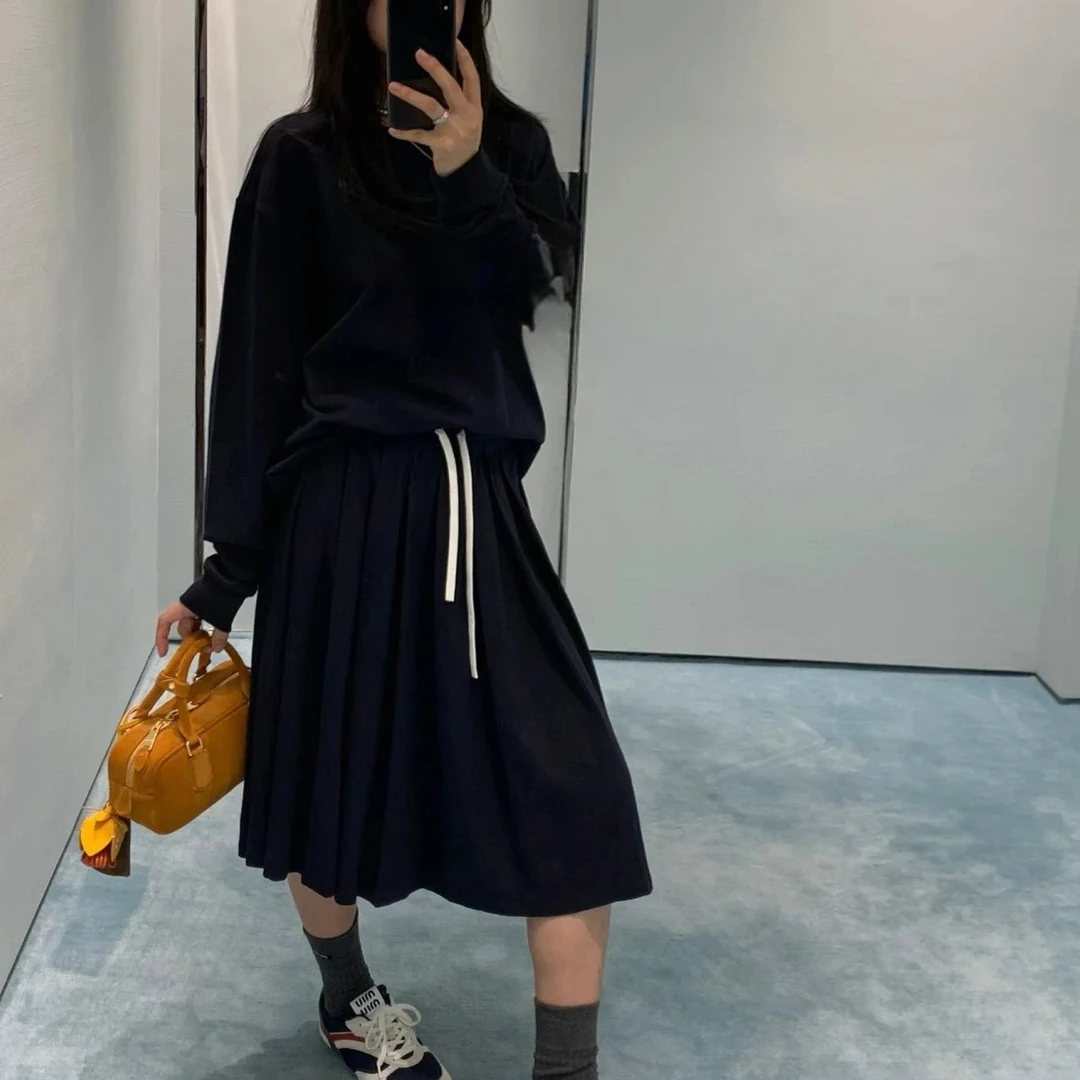 JODIE WANG 长袖T恤百褶半身裙两件套女5330/5331