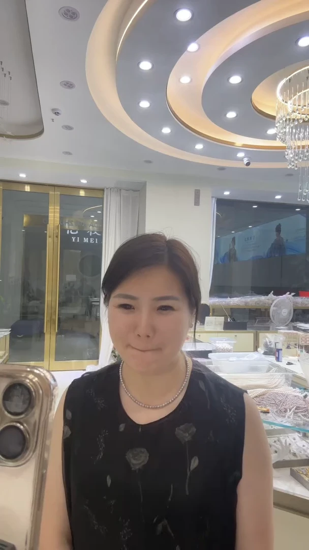 海水珍珠银S925镶嵌项链海水akoya真多麻baby珠