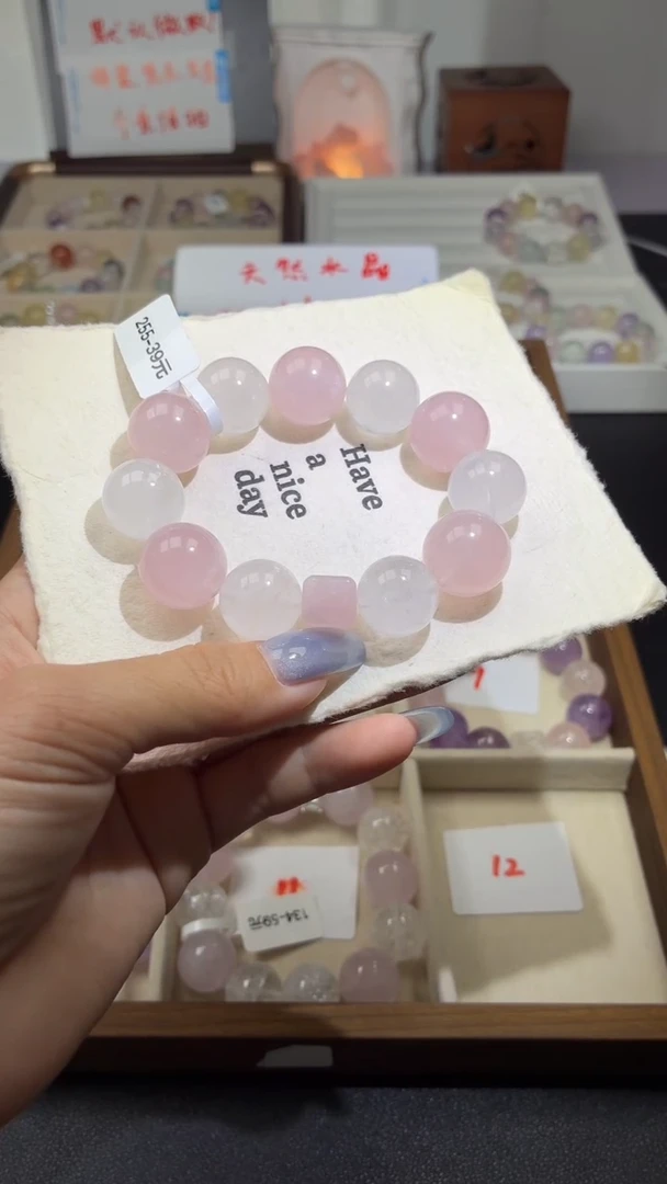 未镶嵌手串水晶255(天然水晶 ,默认有瑕疵 ,确认好再下单哦)