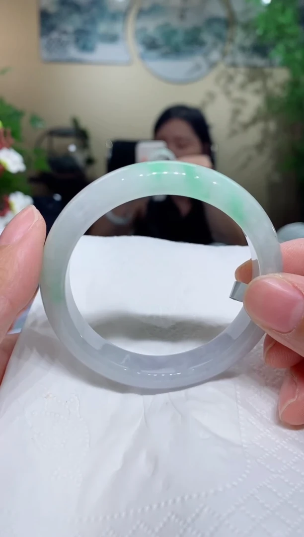 未镶嵌手镯翡翠圈口5253