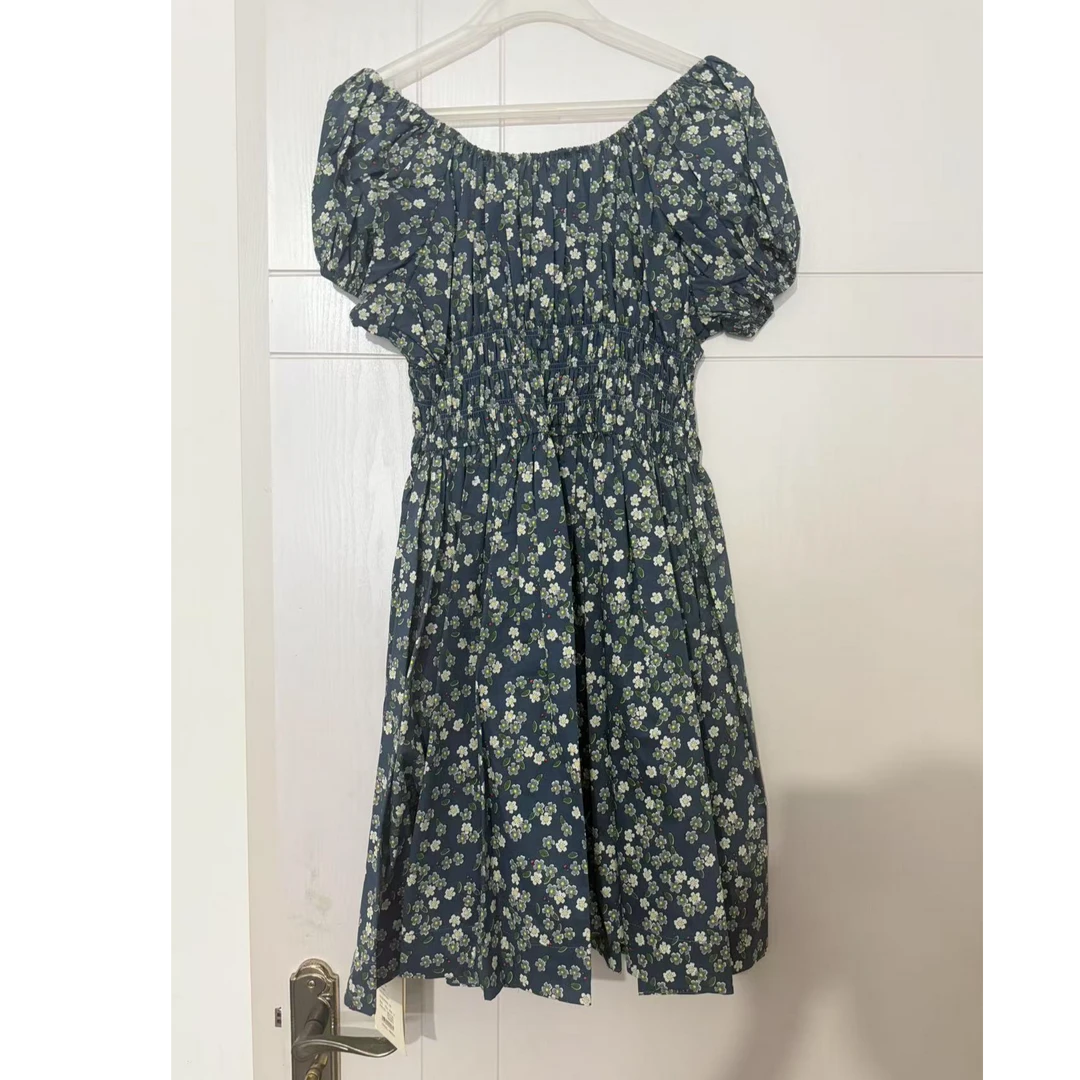 「青和月服饰」碎花连衣裙