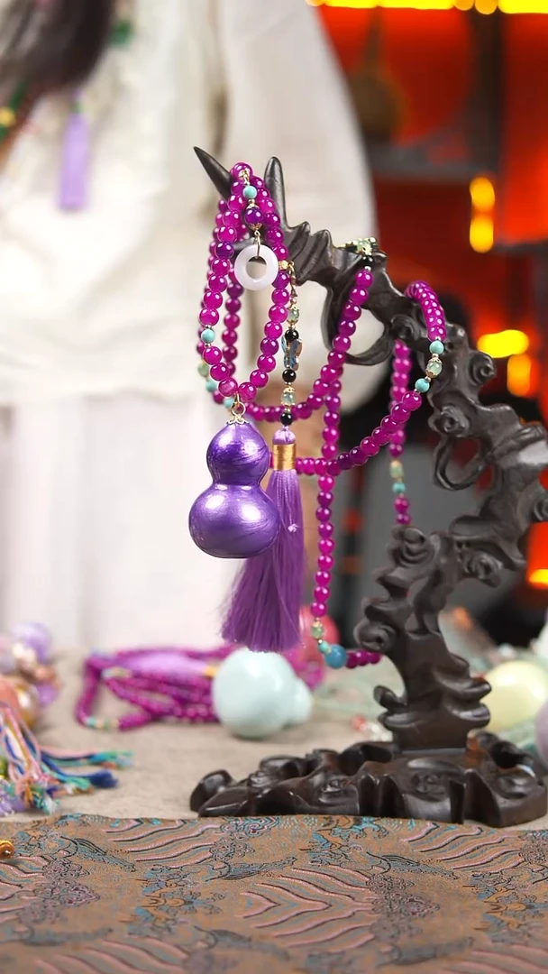 066斜跨玖澄文创漆艺葫芦国风配饰葫芦系列