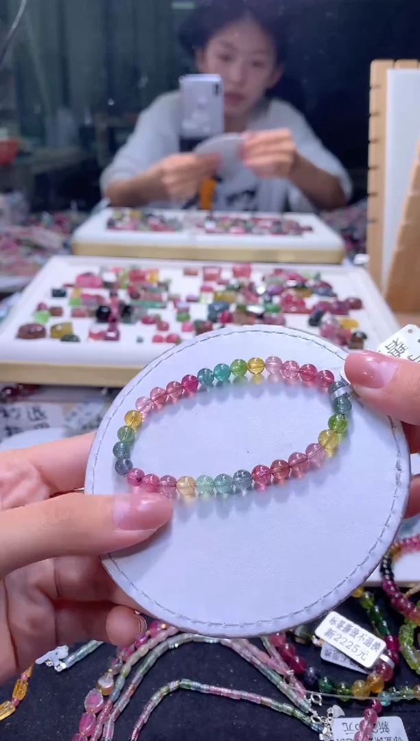 未镶嵌手串碧玺A155【天然碧玺】