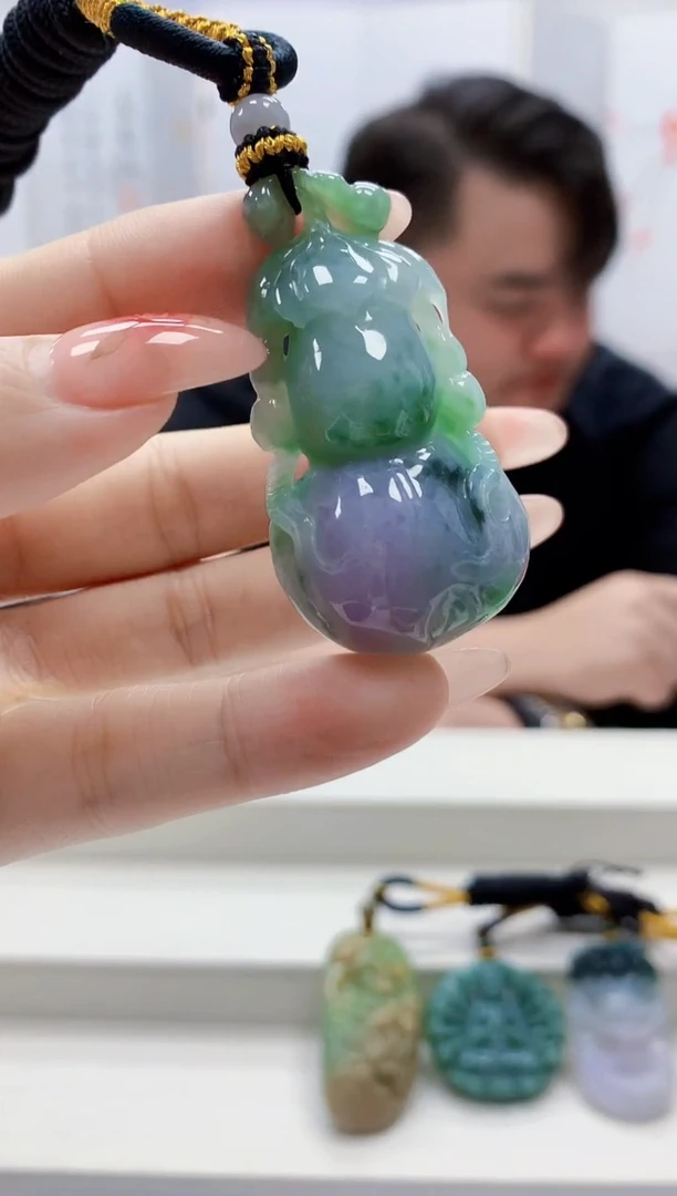 未镶嵌定制翡翠5060ty-毛货挂件50