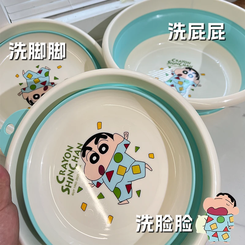 蜡笔小新折叠盆洗脸盆家用便携式洗菜盆子洗衣服洗衣盆学生宿舍用