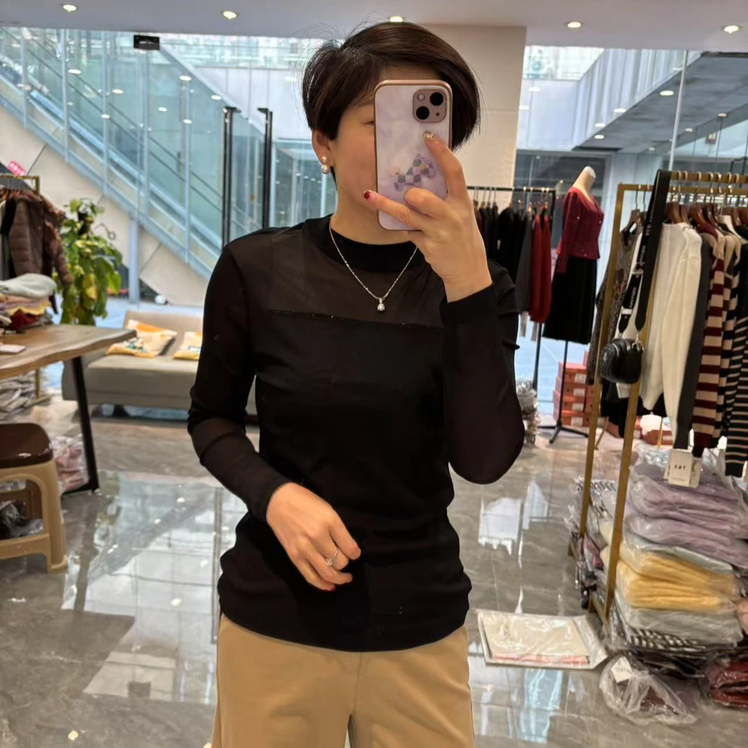 【丽丽家】大码女装时尚精致女人味显瘦打底衫3553