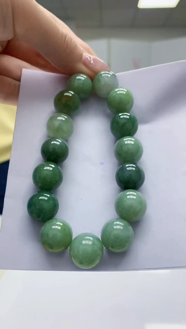 【闪购商品】定制翡翠未镶嵌4902jw-毛货手串59