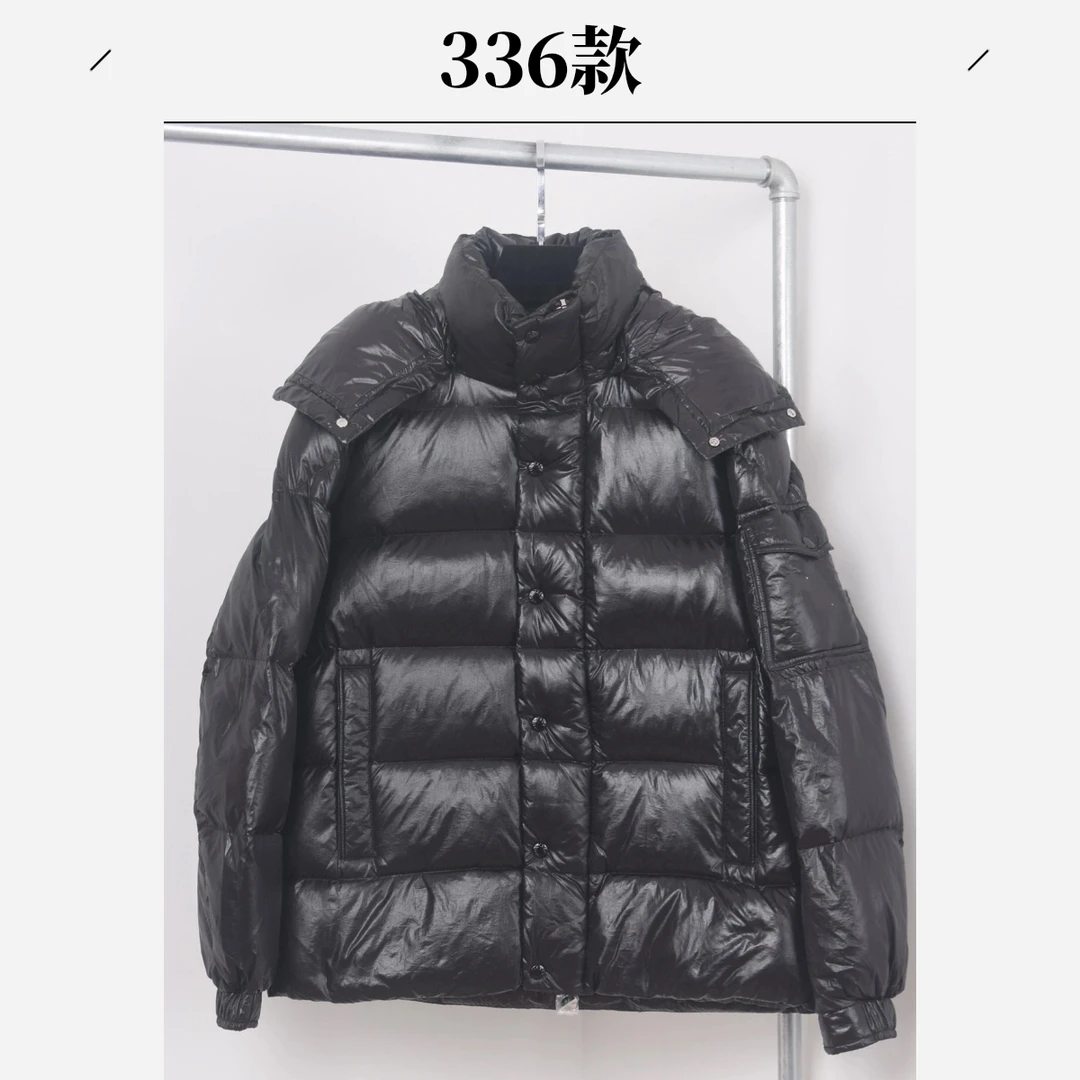 【高端系列】袖子口袋小标 连帽保暖外套#336款