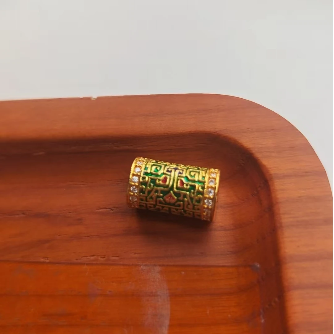 足金999国潮配件桶珠