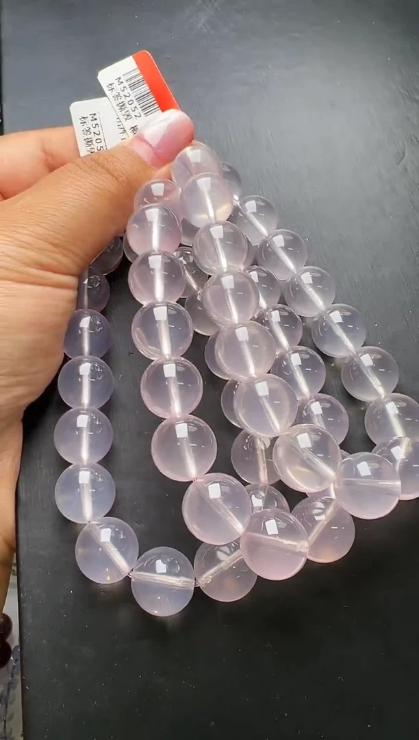 水晶手串未镶嵌粉水晶手串13m + 多样性发一