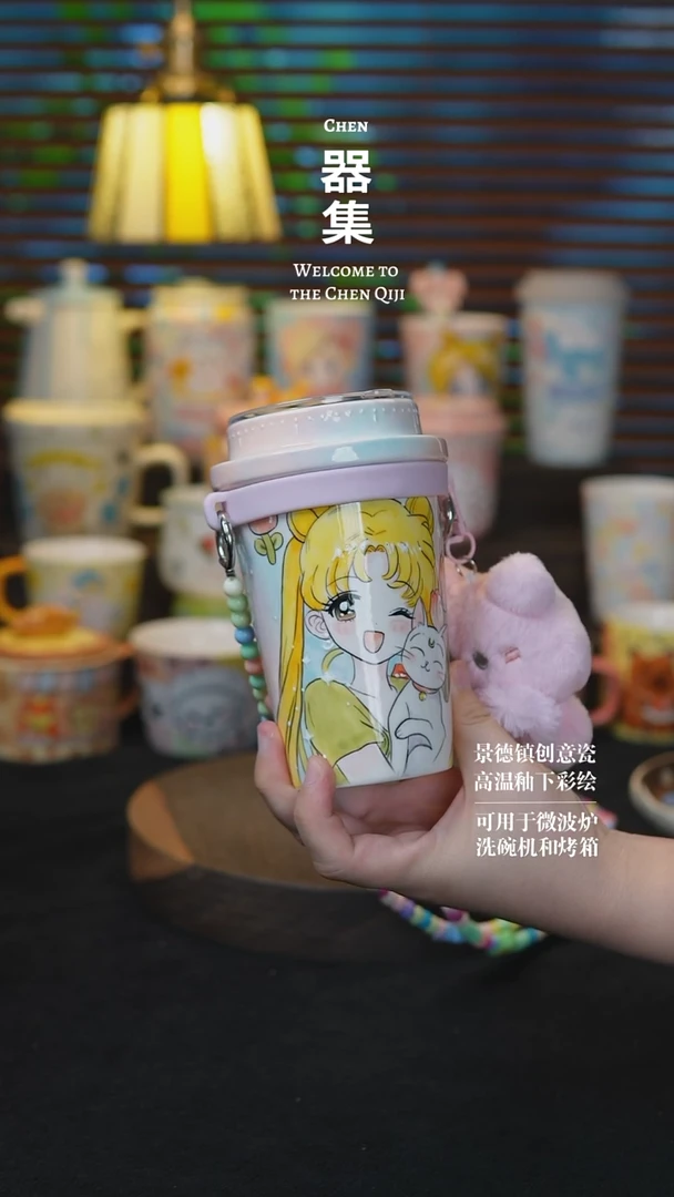 摆件11景德镇纯手工手绘创意瓷