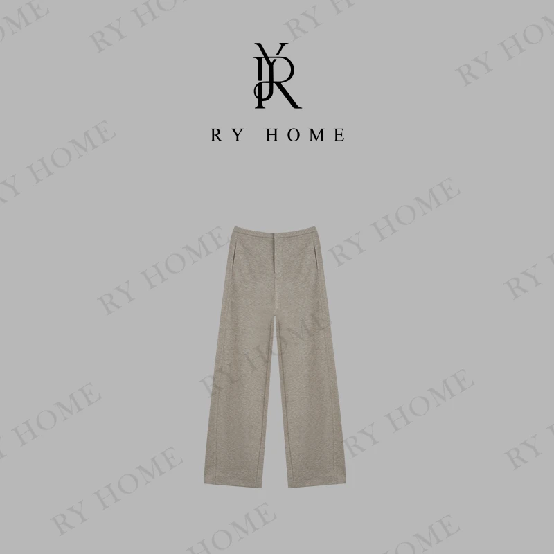 【容雨RYHOME】空气层弯刀阔腿设计感卫裤243K2253