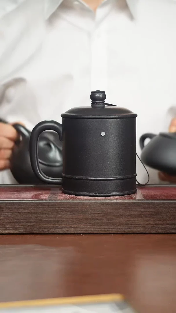 茶杯紫砂辉*紫砂盖杯
