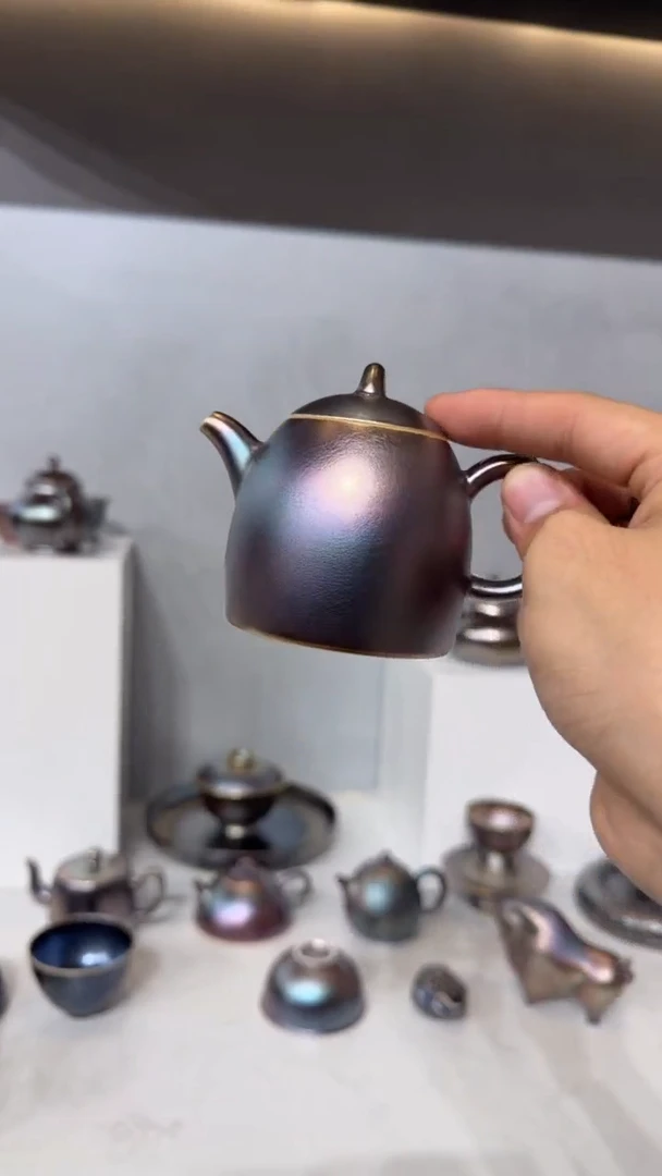 104柴房陶瓷柴烧窑宝秦权壶