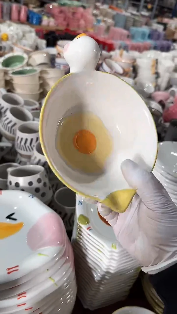 陶瓷鸭子碗 微瑕凑满20元包邮