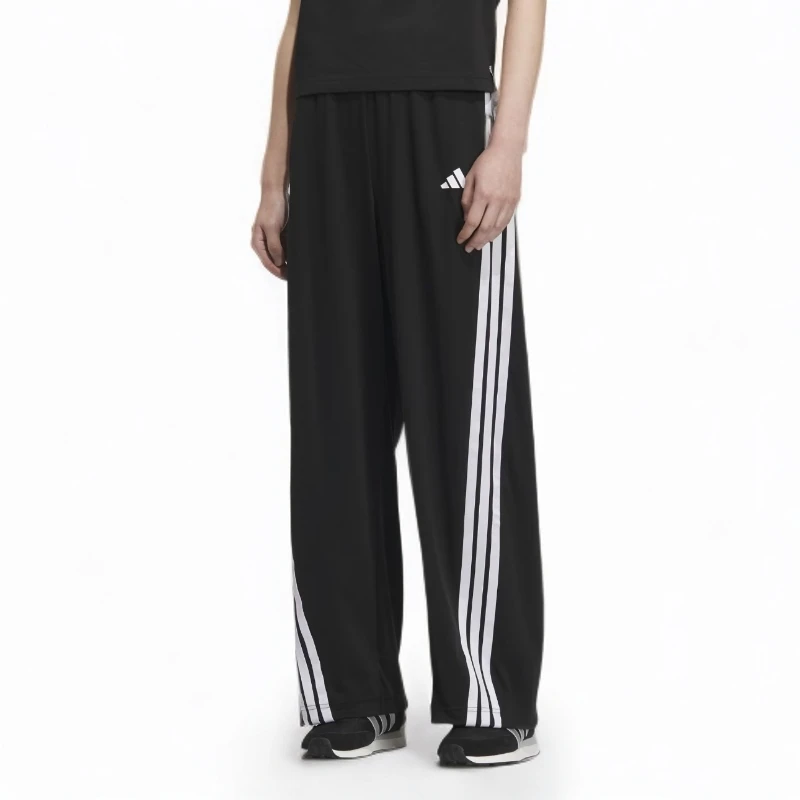 adidas/阿迪达斯女款品牌logo三条纹运动宽松休闲裤KE5802