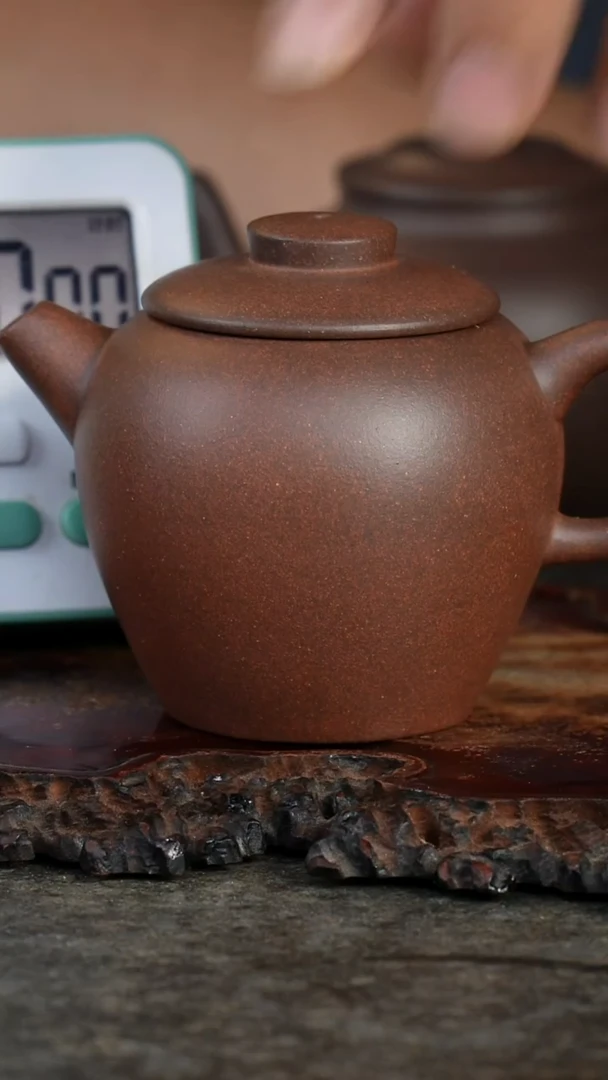 茶壶紫砂半**盒老紫泥巨轮珠