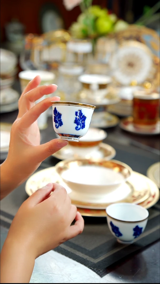 瓷片客人杯  1个