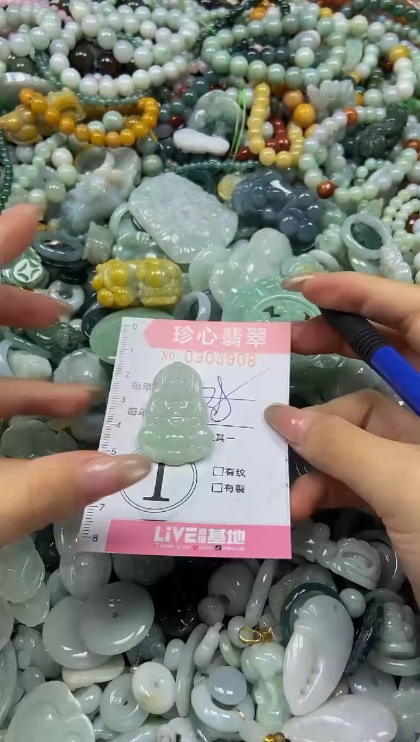 翡翠未镶嵌颈饰闪购0303908