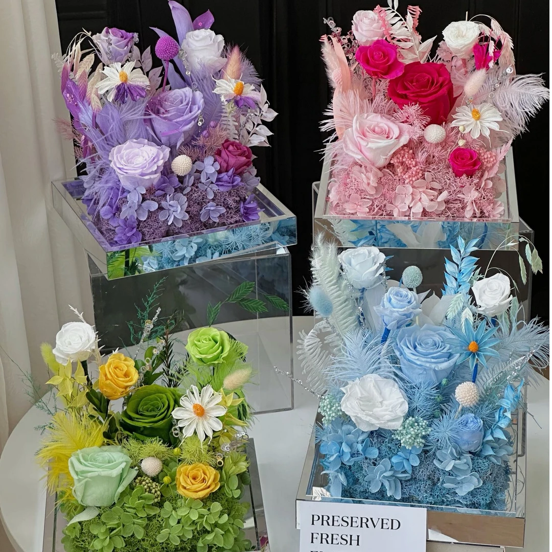 永生花玫瑰花永生花花束沙龙永生花礼盒生日礼物送女朋友送礼物
