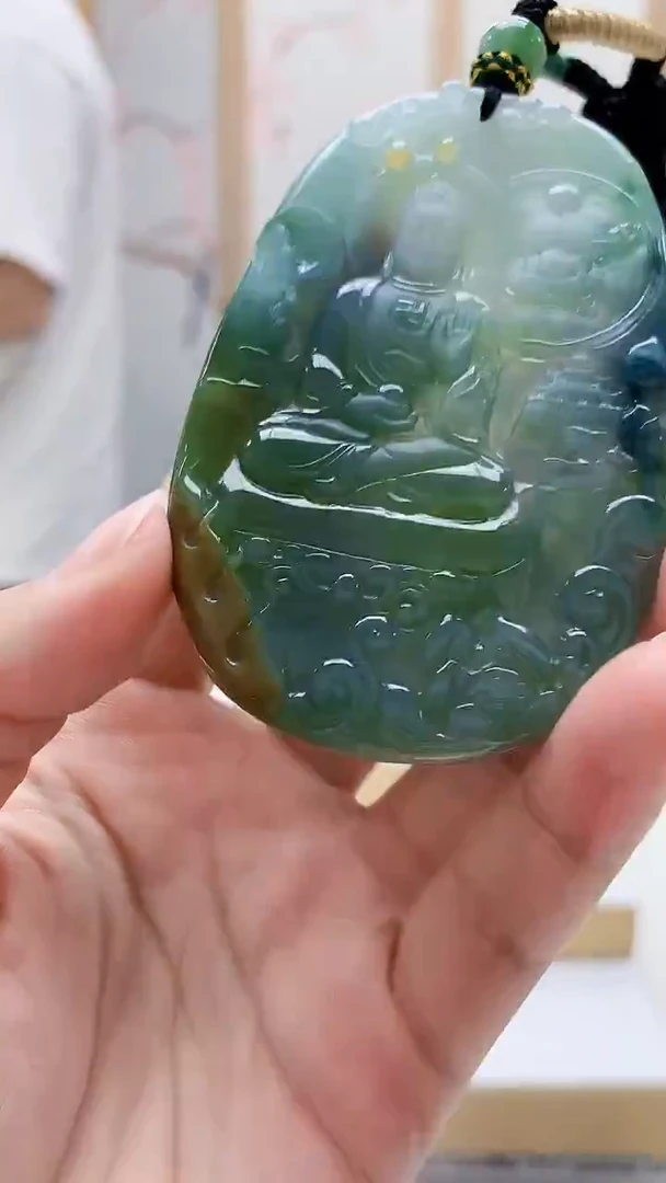 未镶嵌定制翡翠4917lr-毛货挂件148