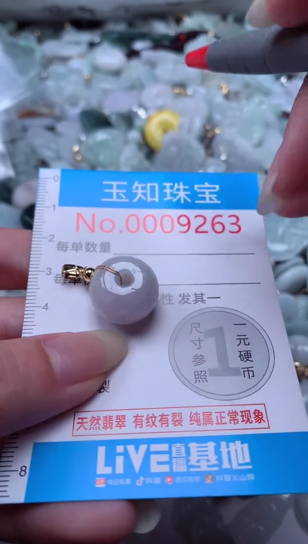 翡翠未镶嵌吊坠(不含链)9263