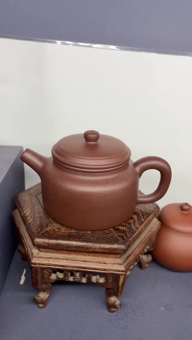 茶壶紫砂台西紫泥 炮嘴德钟