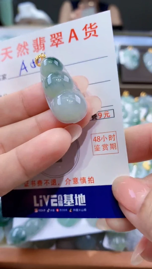 颈饰未镶嵌翡翠天然翡翠A货挂件