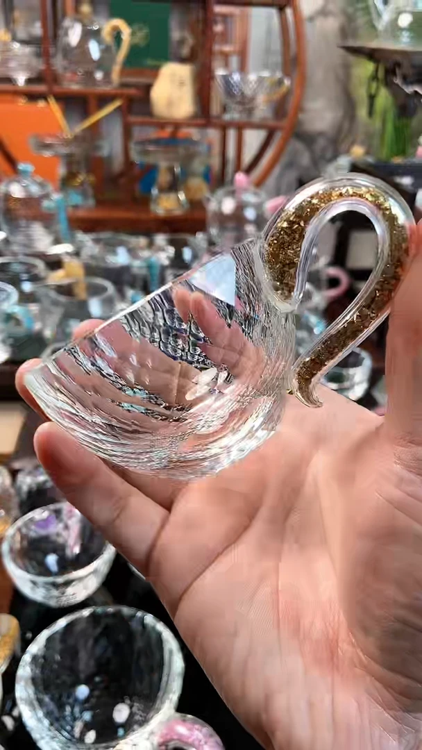 【闪购商品】玺宴新款水晶100毫升咖啡杯金钻