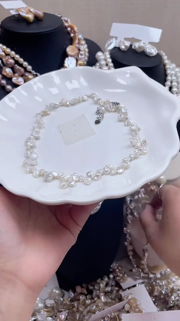 未镶嵌项链淡水珍珠【纯恬饰品】