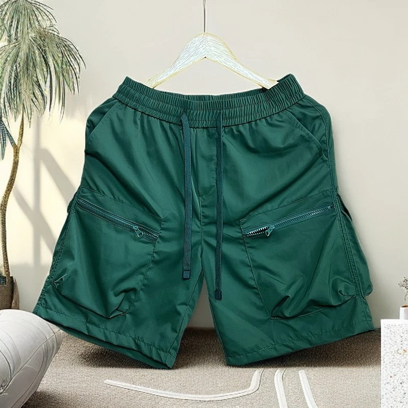 痞帅薄款速干工装裤多口袋运动男士休闲短裤潮牌夏季可外穿百搭潮