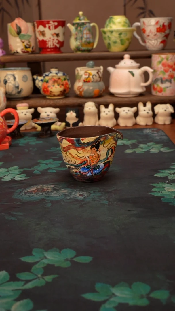 【落单】飞天系列紫砂公道杯