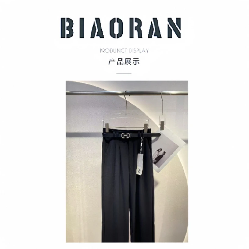 BIAORAN/标冉2025春季新款休闲百搭韩系西装直简裤9129