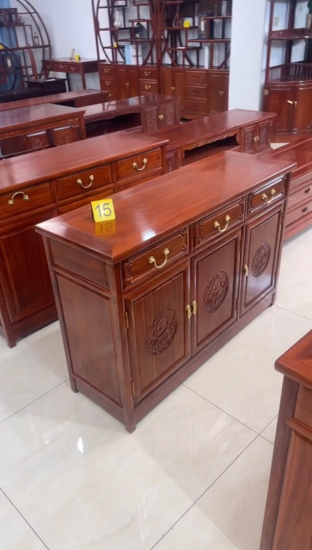 花梨木类储物柜118*40*80餐边柜刺猬紫檀