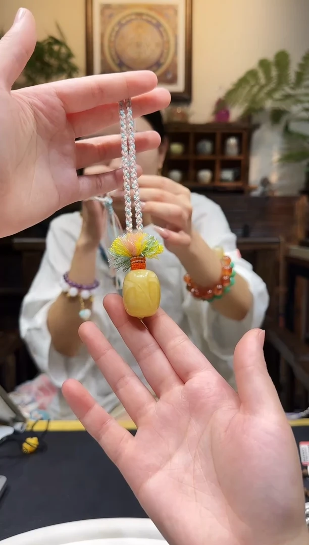 蜜蜡颈饰未镶嵌项链