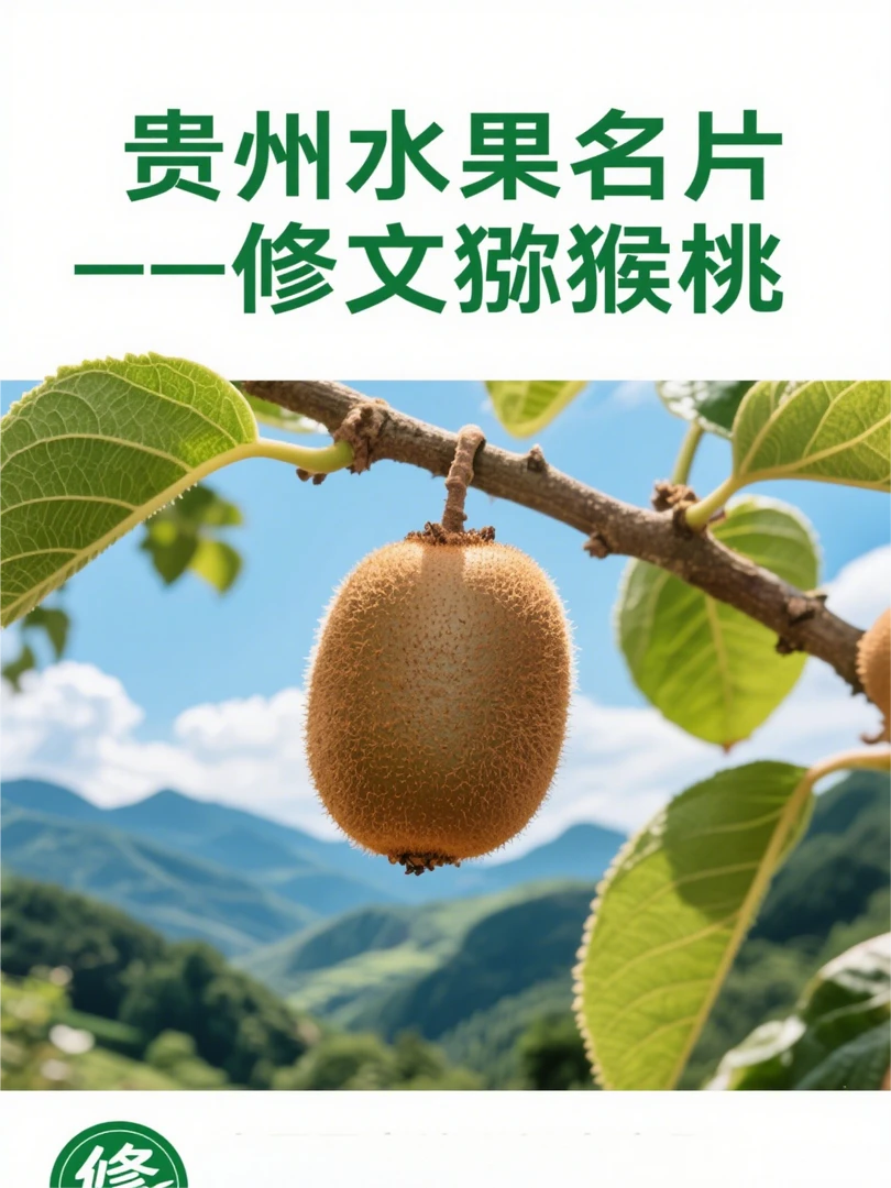 【尝鲜】修文贵长猕猴桃新鲜当季水果现摘现发酸甜可口富含维C