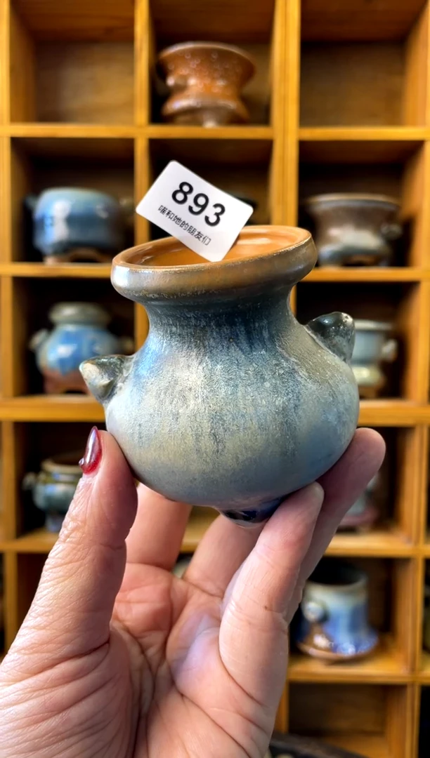 【闪购商品】陶893 内口4.5【喵喵团圆多肉盆】