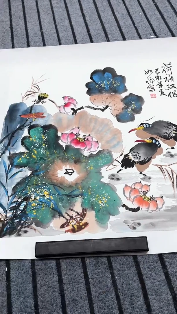 精品国画花鸟作品