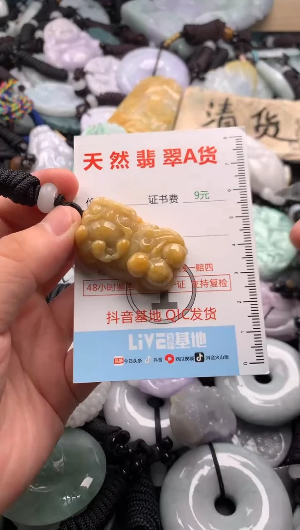 翡翠未镶嵌吊坠(不含链)1