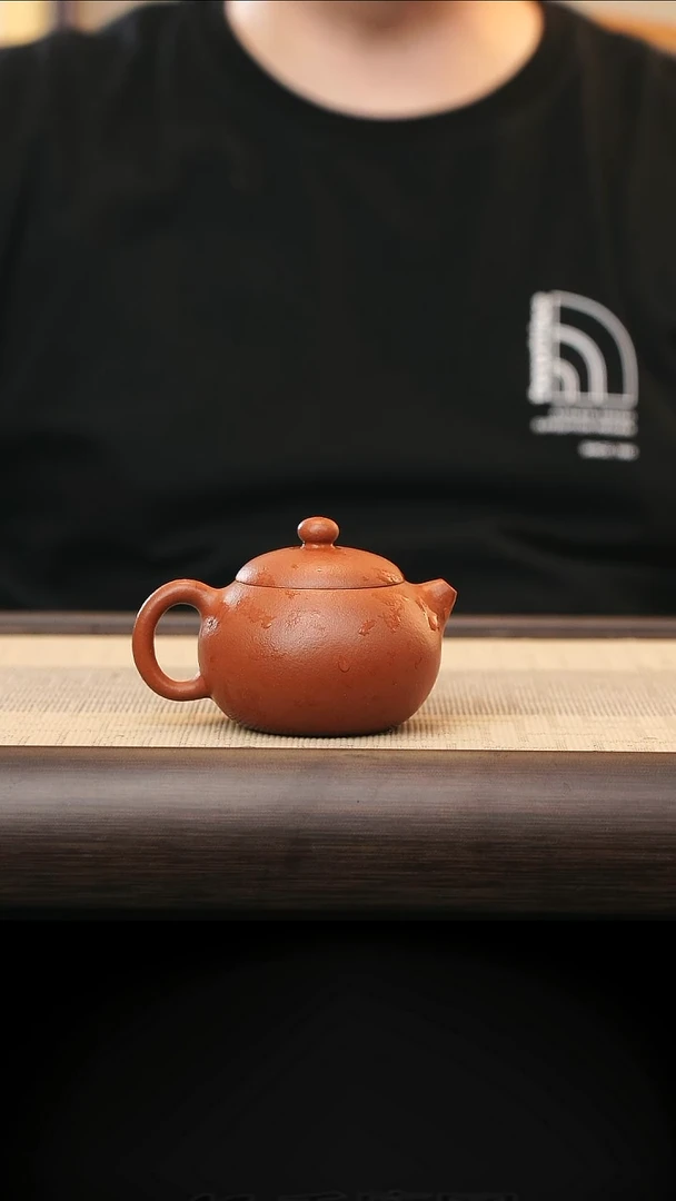 茶壶紫砂32号文旦壶龙山朱砂