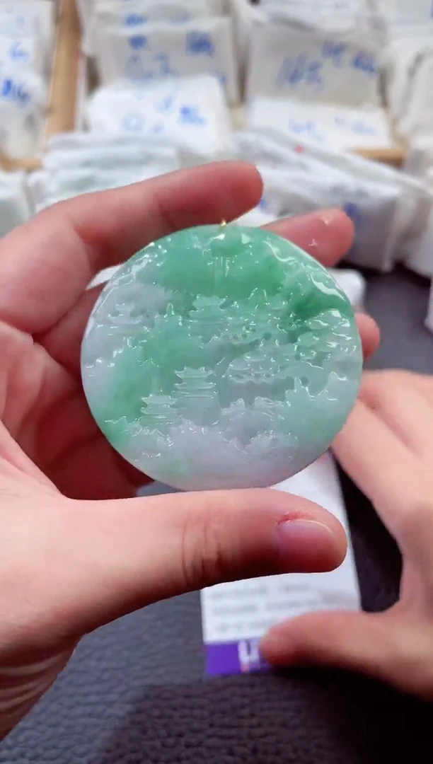 翡翠未镶嵌颈饰000009260