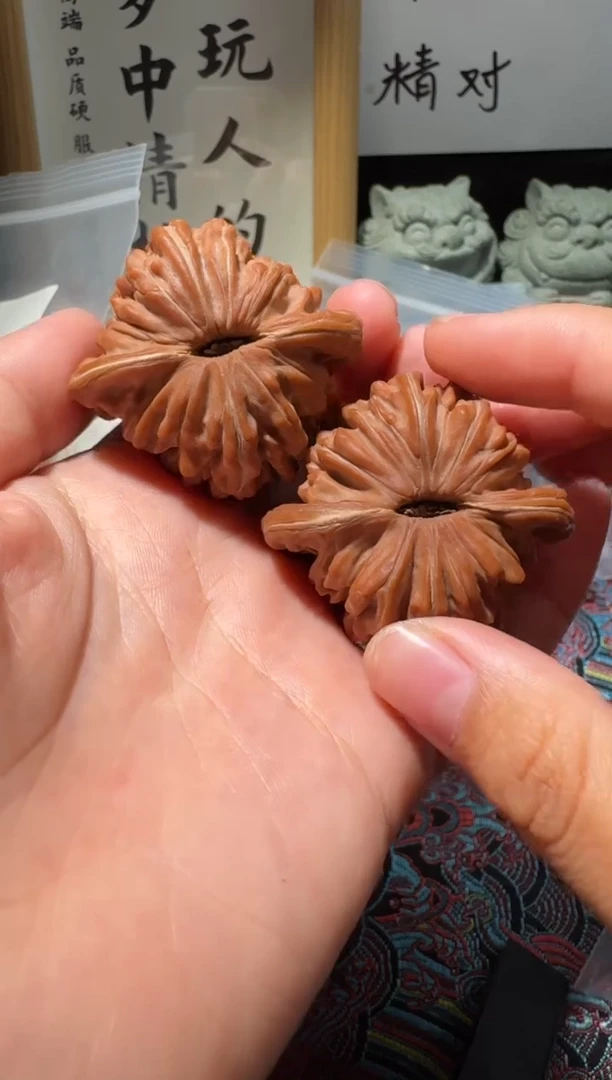 把件文玩核桃43蓟县红皮四座楼（下播联系拍六面）