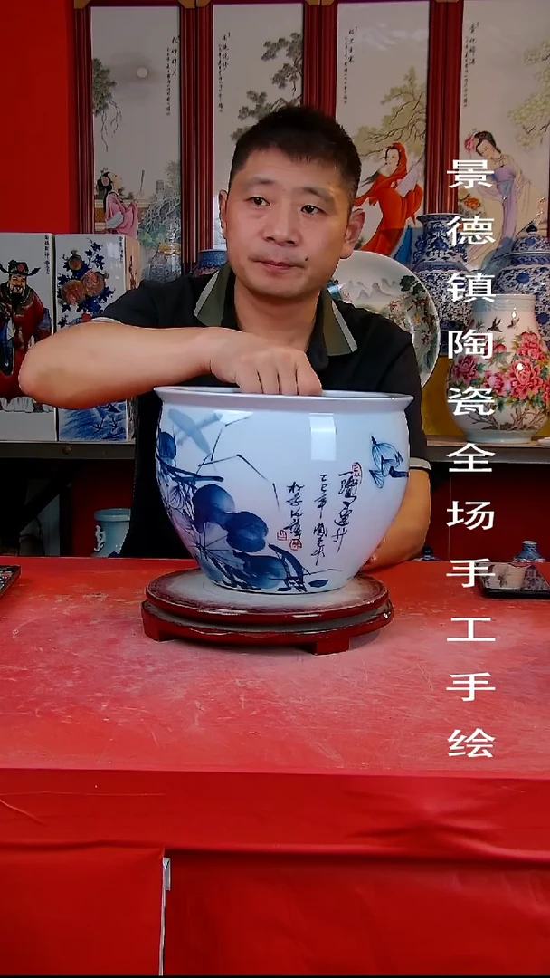摆件景德镇陶瓷 全场手工手绘888