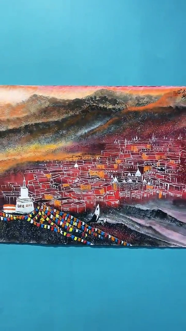 国画画都展厅国画作品B40