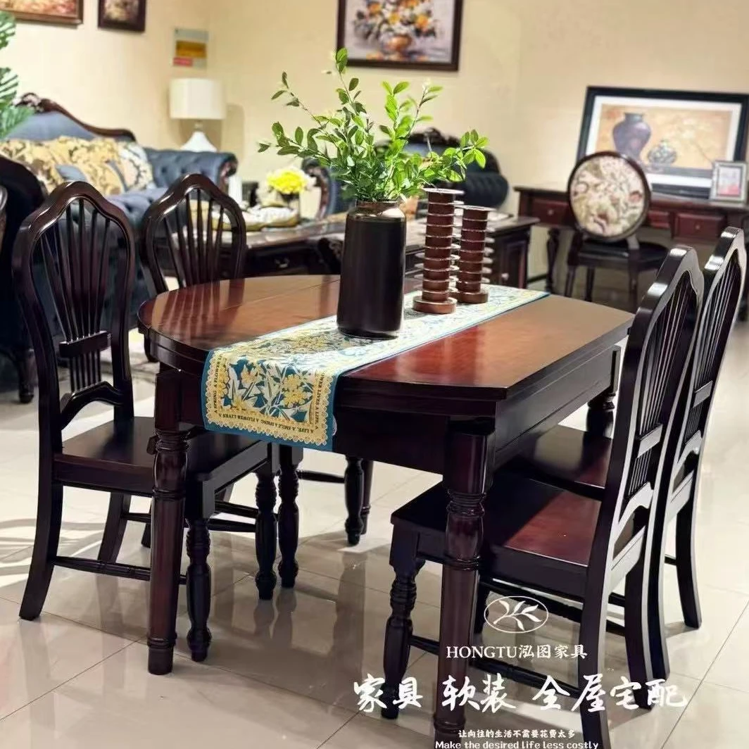 跳台餐桌美式餐厅家用