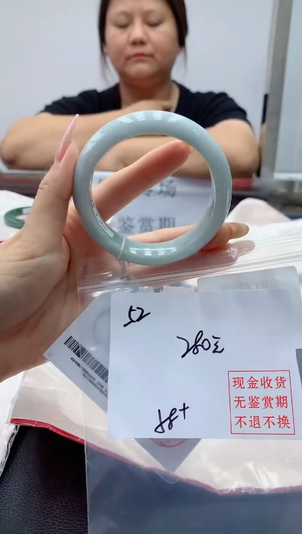 定制翡翠未镶嵌毛货手镯需精细抛光/手镯52