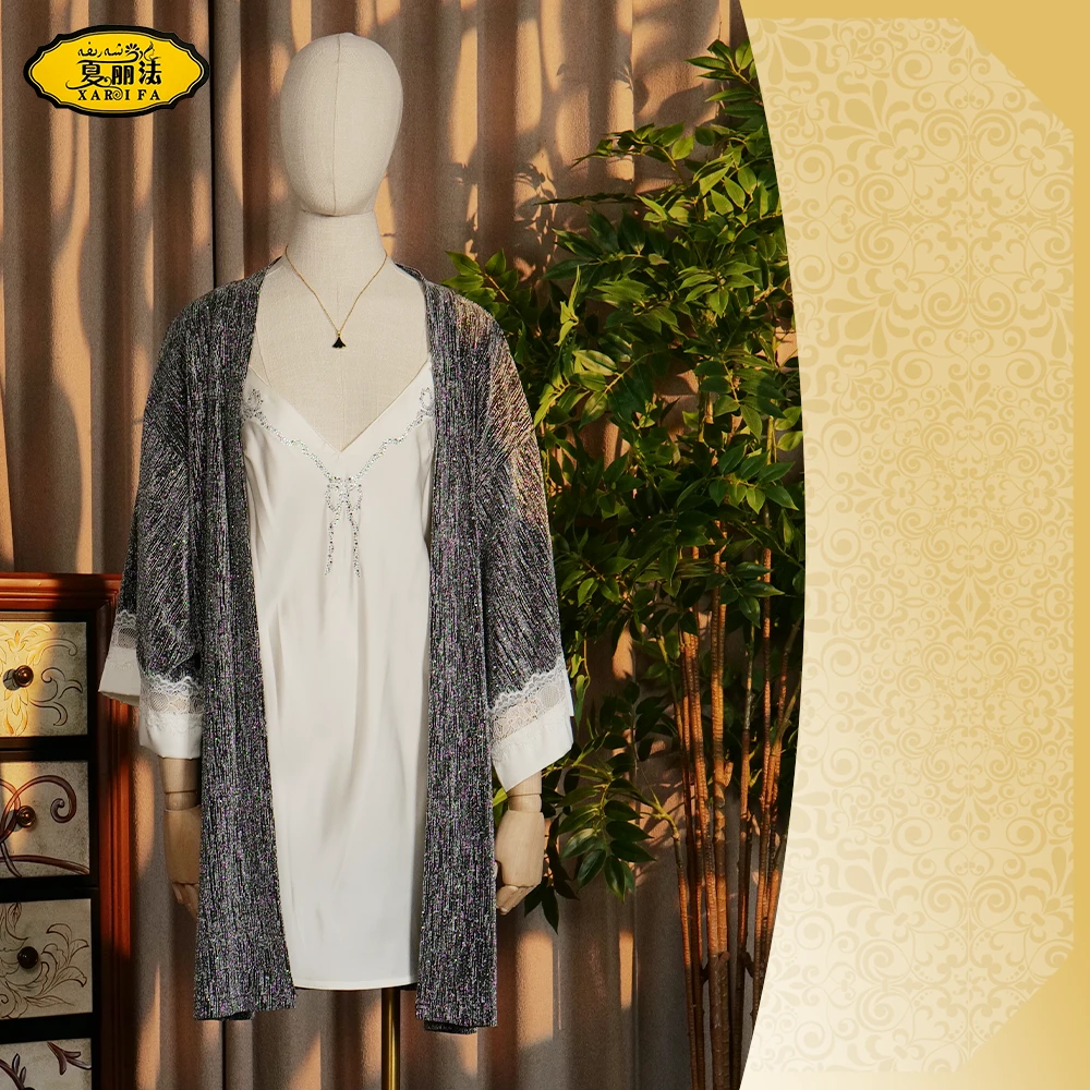 xarifa轻奢重工绝美烫钻满天星性感睡裙吊带裙加外搭111