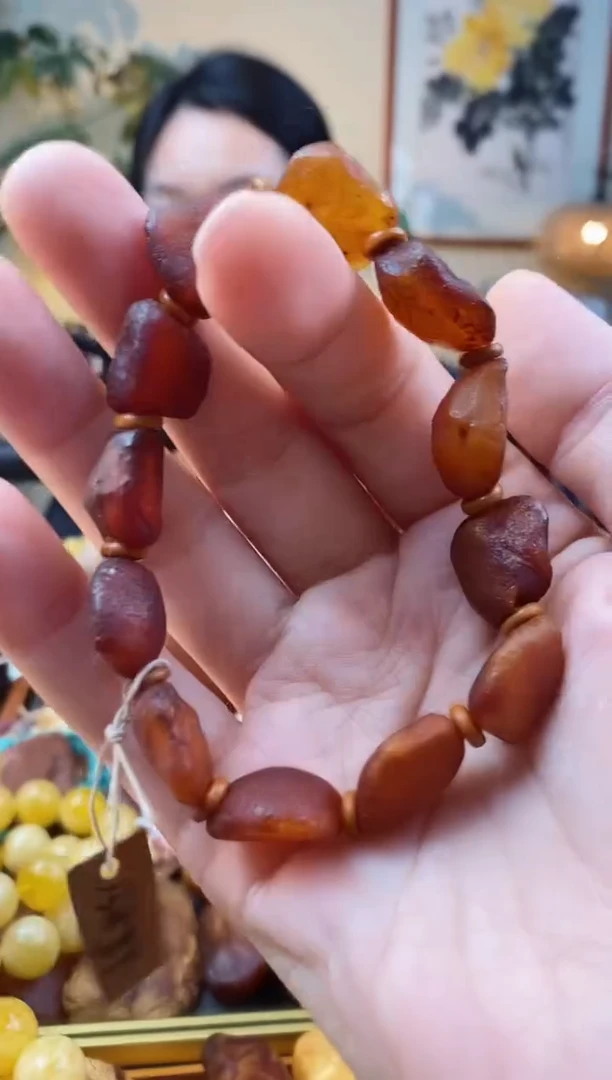 【闪购商品】琥珀手串未镶嵌手串
