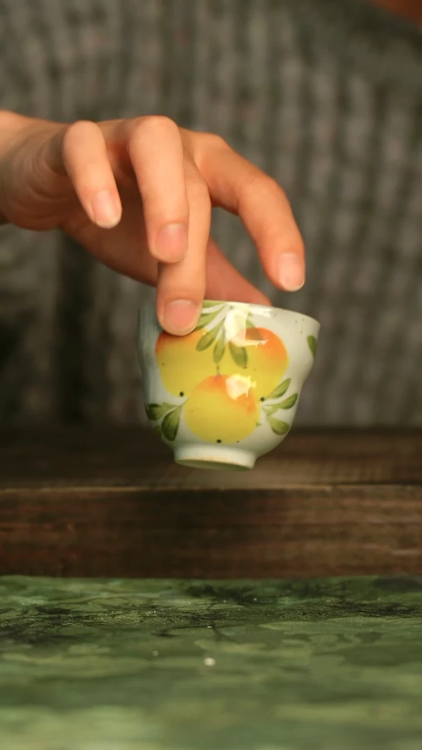 陶瓷青诗集手工手绘瓷器
